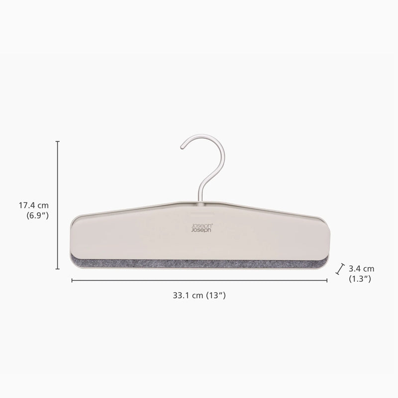 Joseph Joseph Orderly™ Easy-grip Set of 2 Ecru Skirt & Trouser Hangers