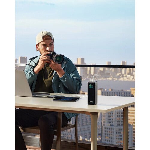 Anker 3-Port 250W Power Bank with LCD Screen (27,650mAh, Black)