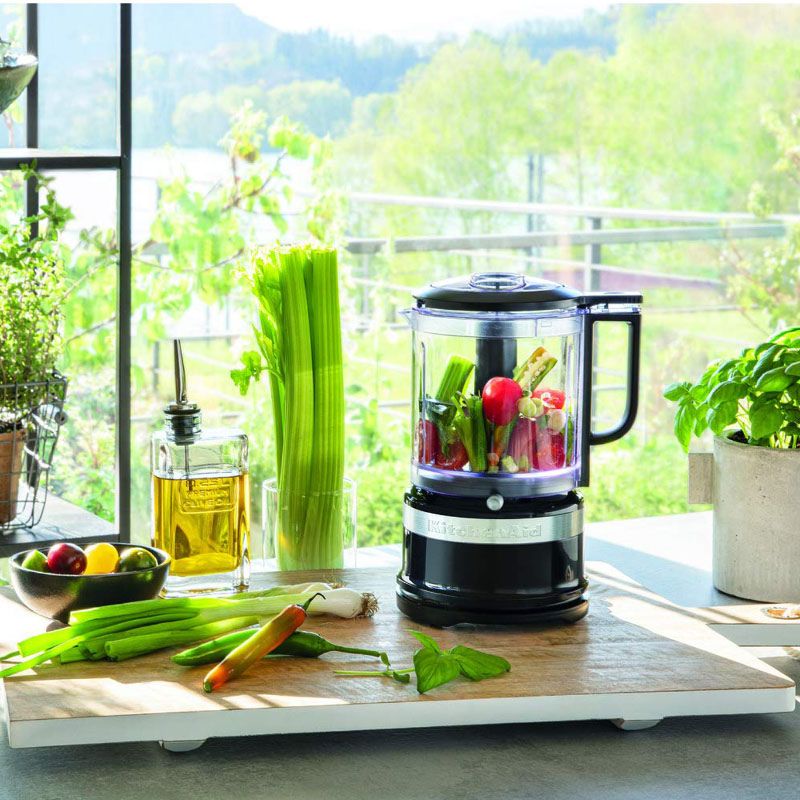 KitchenAid 5KFC3516EOB Mini Food Processor Onyx Black