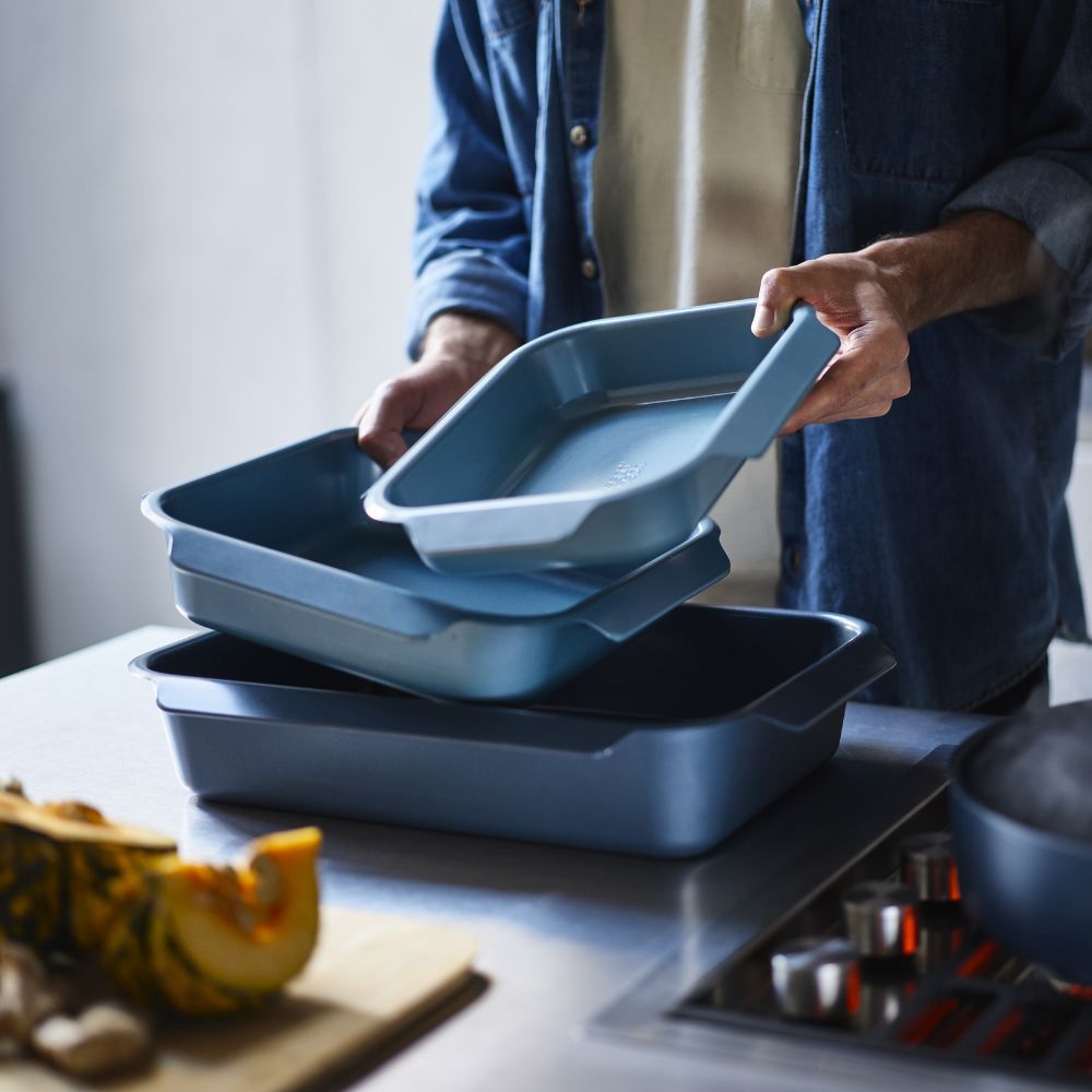 Joseph Joseph Nest™ Oven Non-stick 3-piece Blue Roasting Tray Set