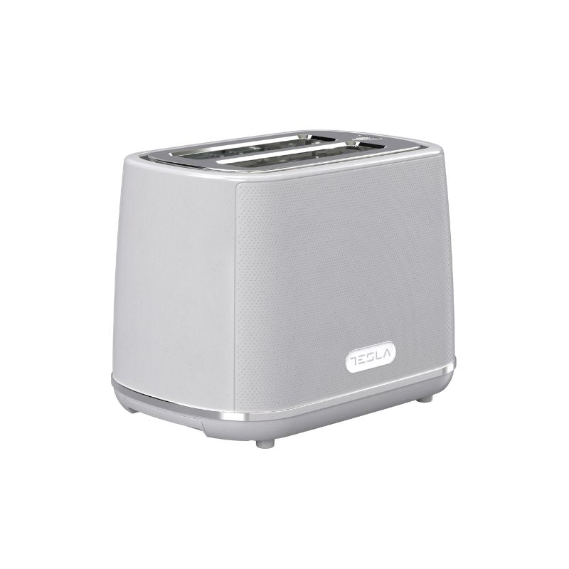 Tesla Toaster, 930W, 2 Slices, White Inox - TS400GX