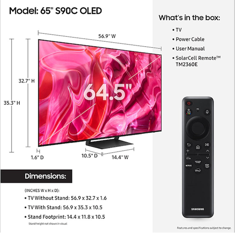 Samsung OLED 4K S90C Smart TV