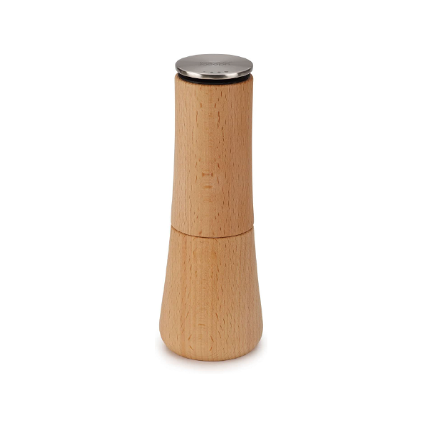 Joseph Joseph 20190 Milltop Wood Non-spill Kitchen Pepper Mill, Wood