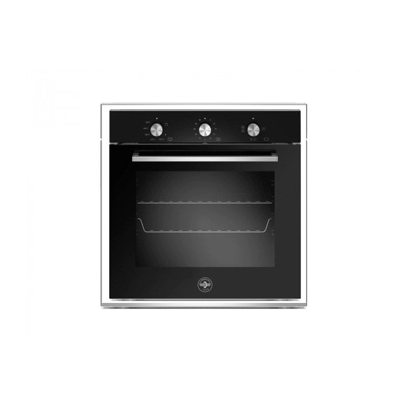 La Germania Oven Built-In Gas/Gas 60cm F605LAGGKGN Black Glass