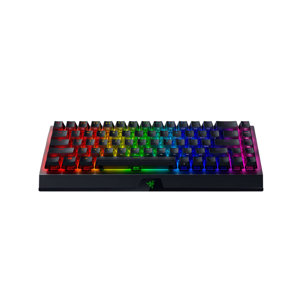 Razer - BlackWidow V3 Mini Hyperspeed Phantom Edition 65% Wireless Mechanical Green Clicky Tactile Switch Gaming Keyboard - Black