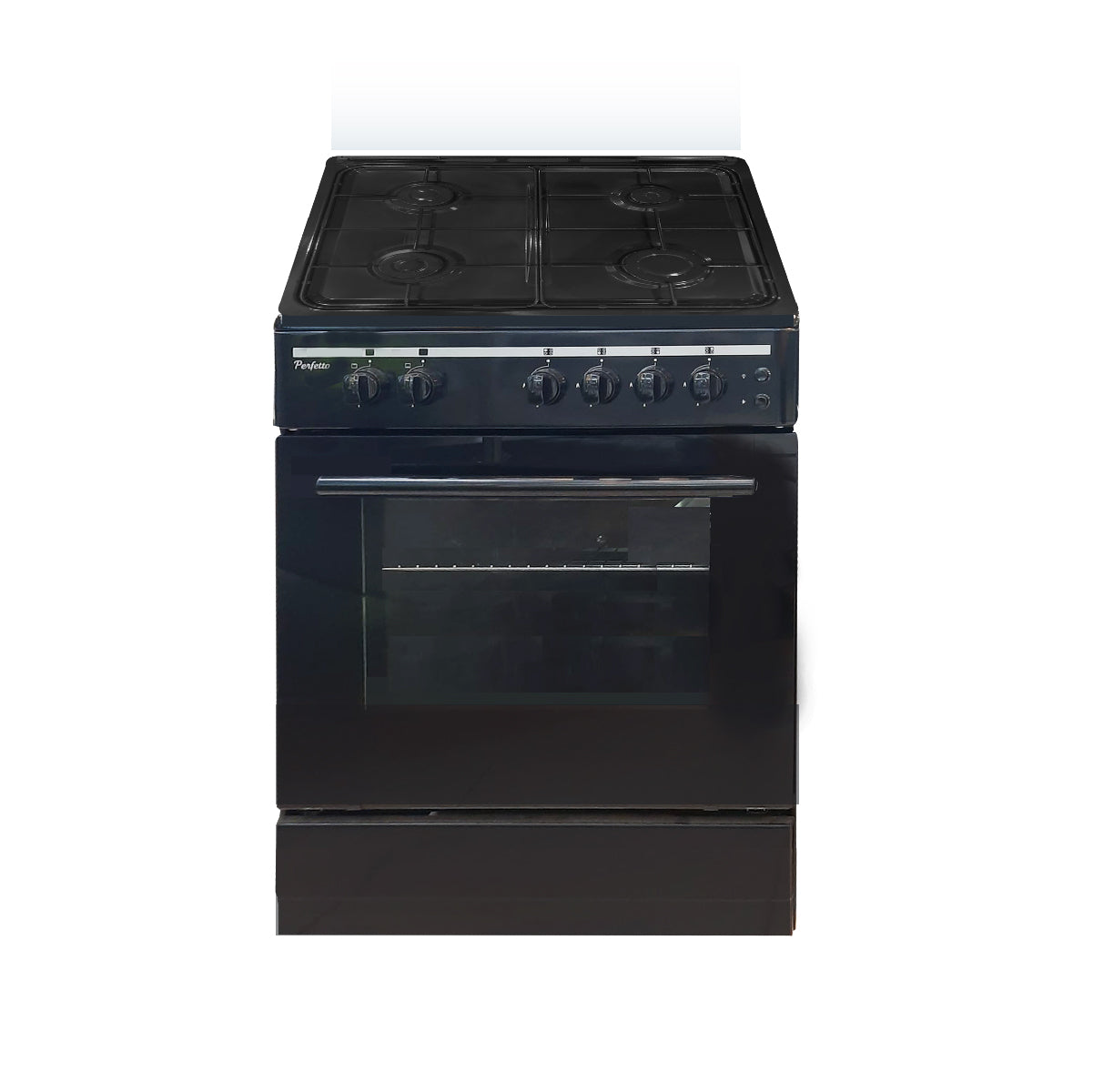 Perfetto 60cm Cooker, 4 Burners, Ignition, Black, PER60BH