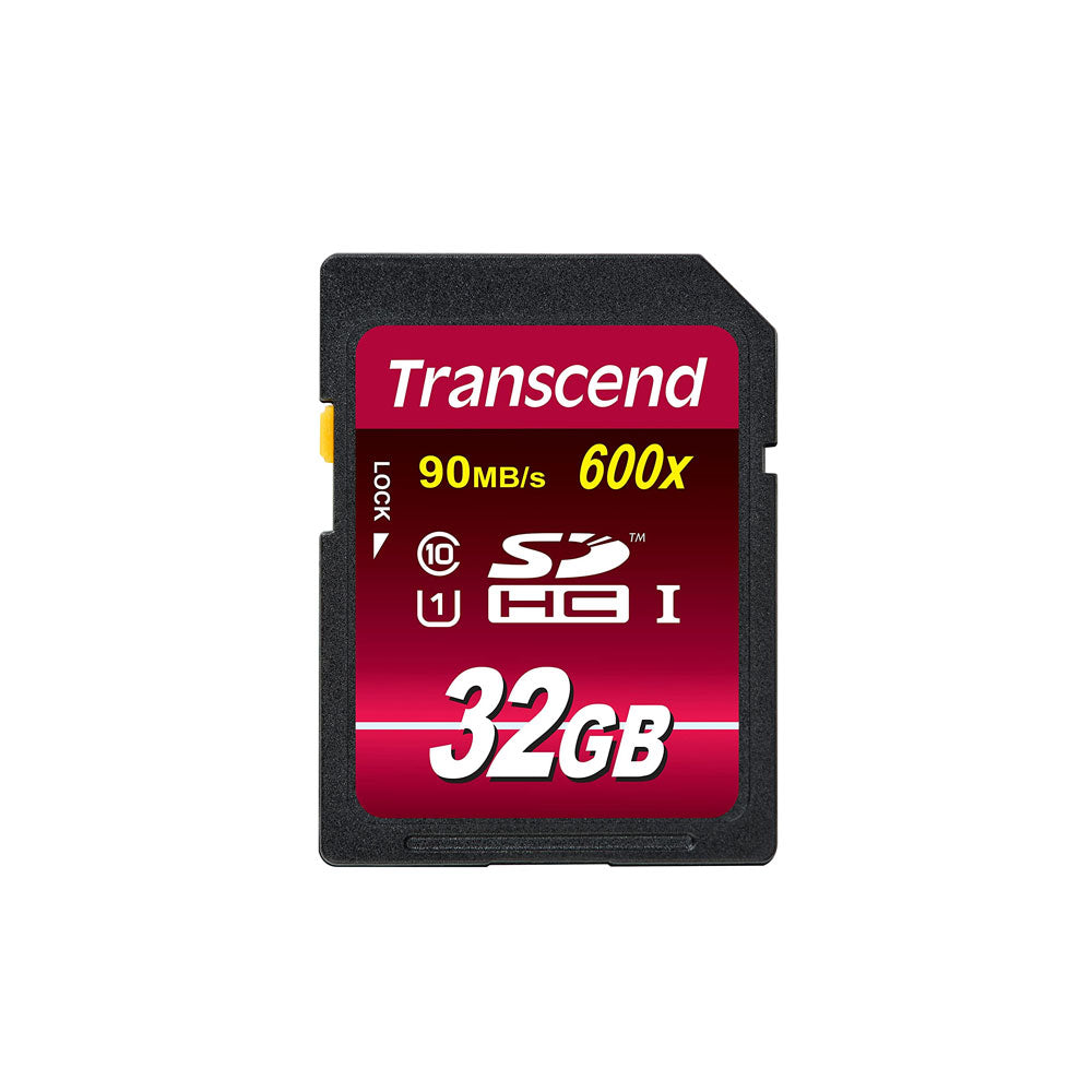 Transcend 32GB SDHC Class 10 UHS-1 - 3.0 Speed - 600X Flash Memory Card Up