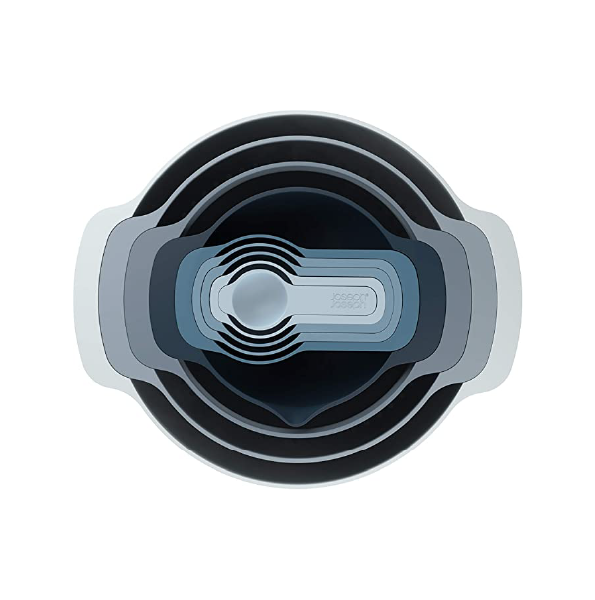 Joseph Joseph 9 Nesting Set with Mixing Bowls Measuring Cups Sieve Colander