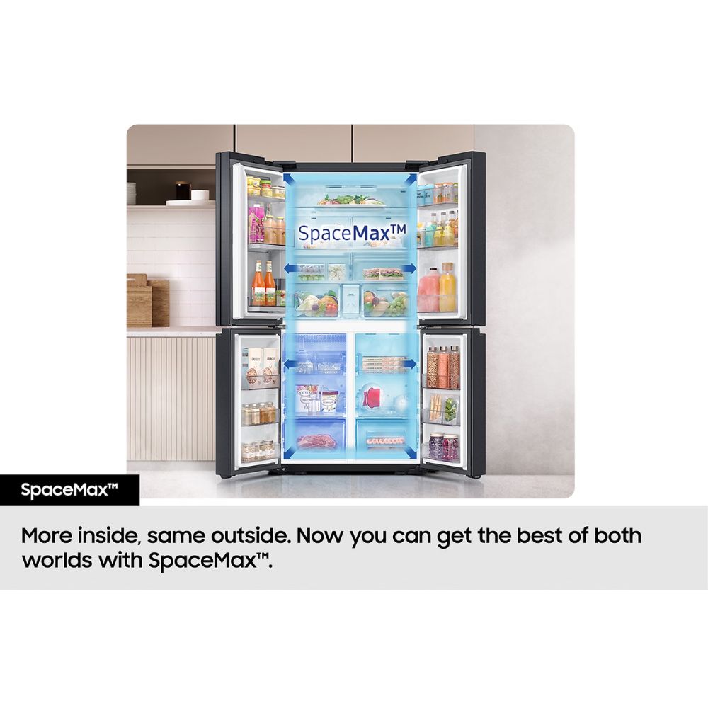 Samsung Family Hub™ AI Vision Inside RF65DG9H0EB1 French Style Smart Fridge Freezer - Black