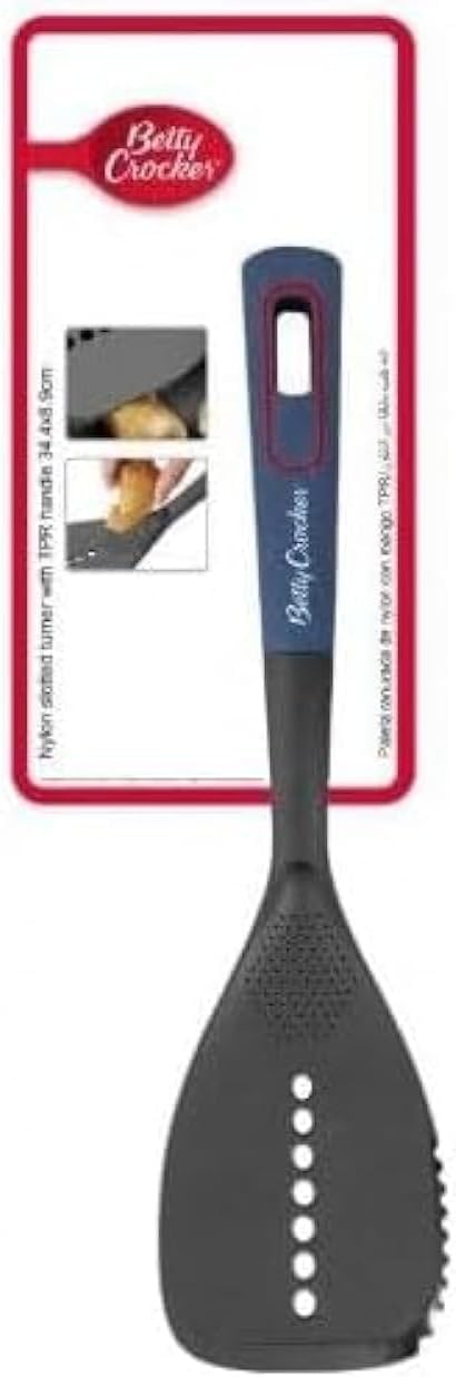 Betty Crocker Nylon Slotted Turner Black & Grey