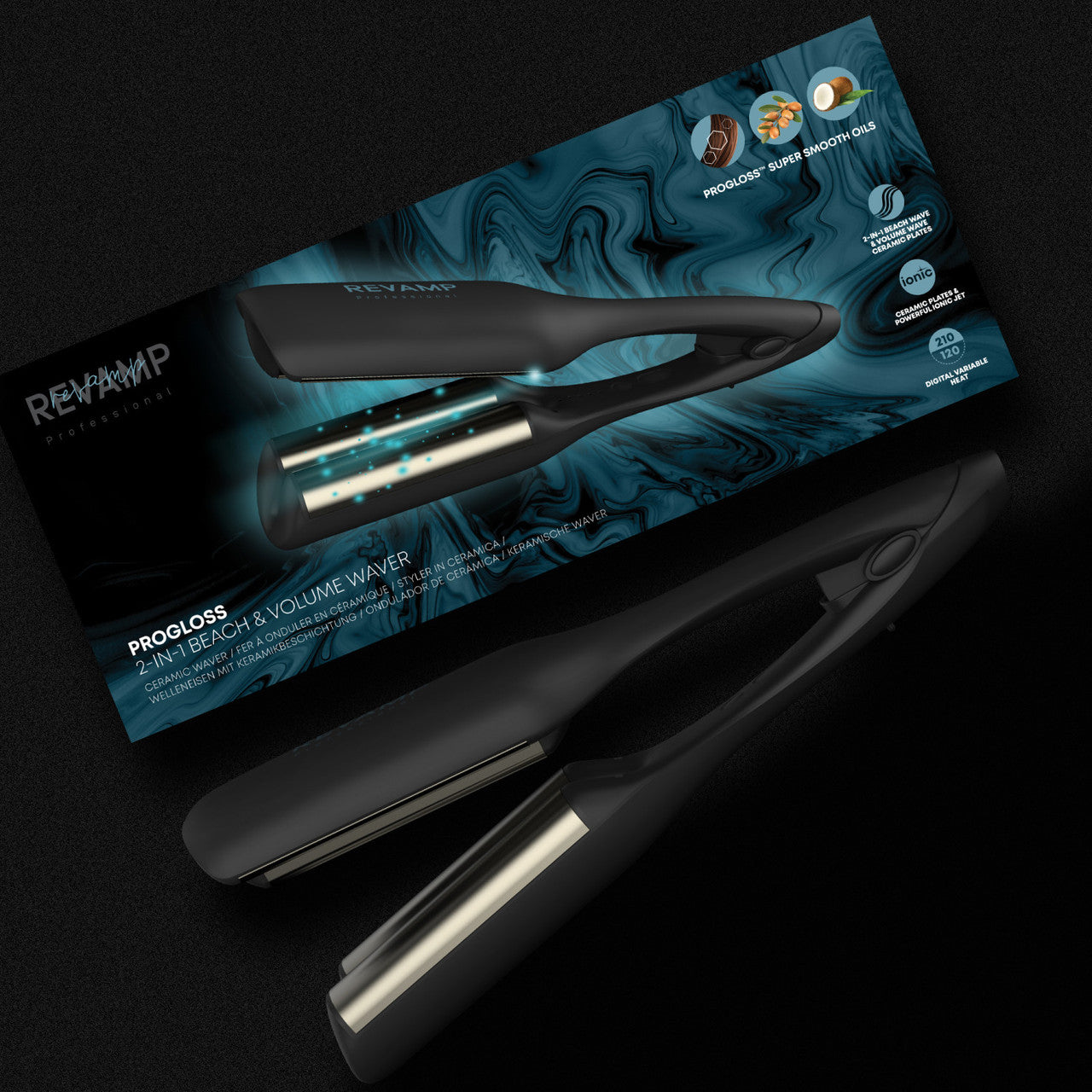 Revamp 2-in-1 Beach & Volume Professional Ceramic Waver