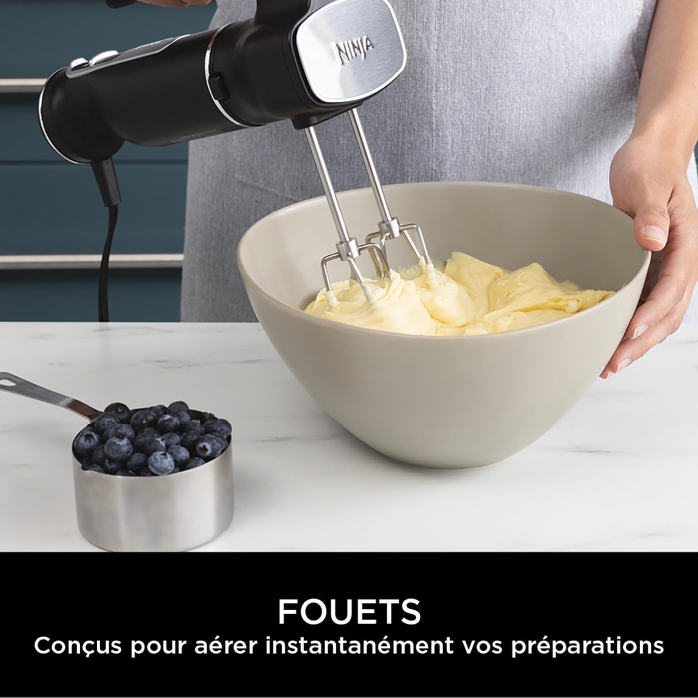 Ninja Foodi 3-in-1 Hand Blender, Mixer & Chopper CI100EU