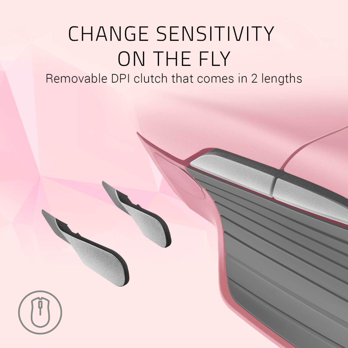 Razer Basilisk Gaming Mouse - Quartz Pink