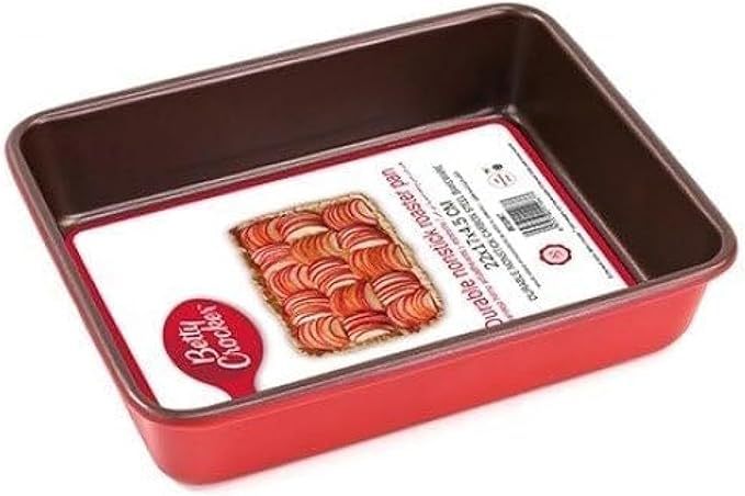 Betty Crocker Large Roasting Pan Dark Grey,42X28X4.5Cm Thickness 0.5Mm