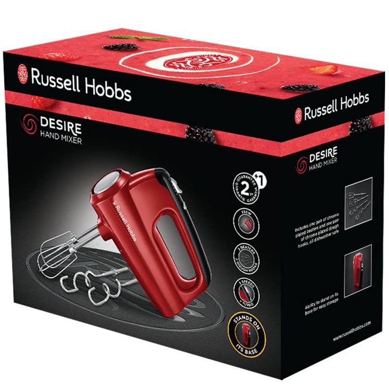 Russell Hobbs Hand Mixer Desire, Red