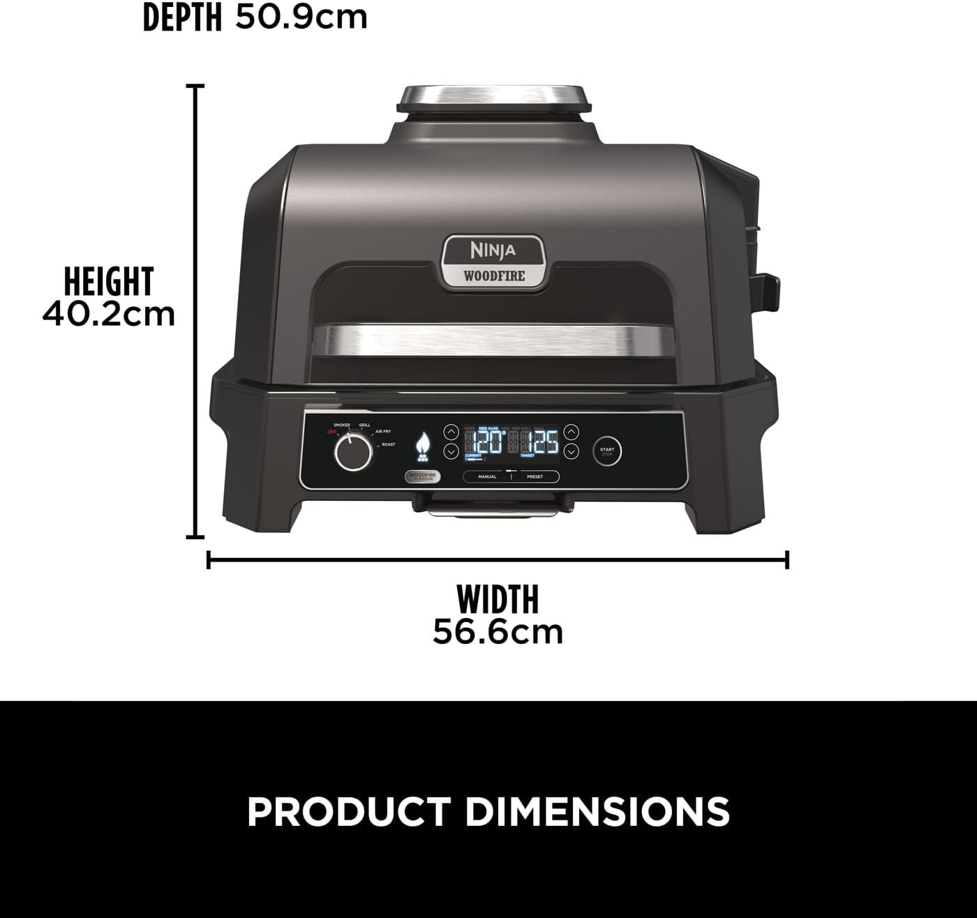 Ninja Woodfire Pro XL Electric BBQ Grill & Smoker