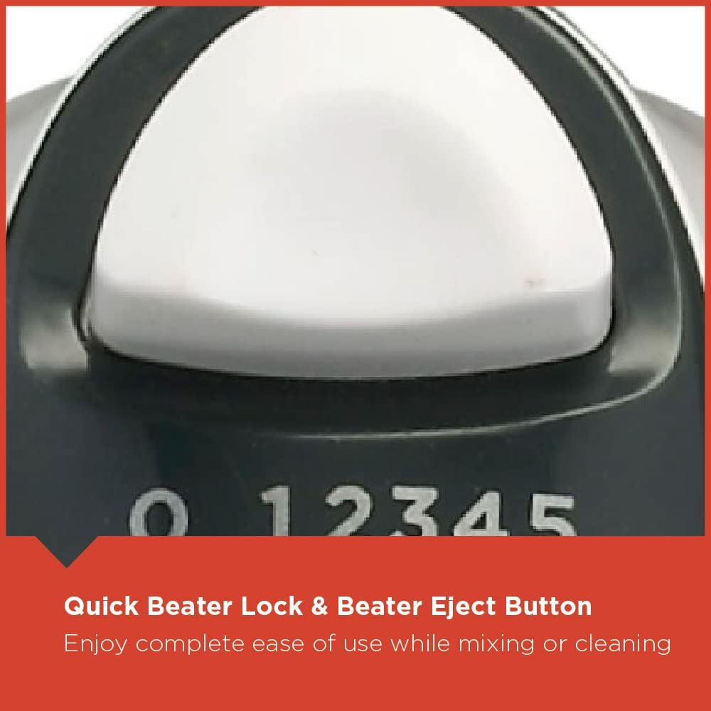 Black & Decker 300w 5 Speed Multifunction Bowl And Stand Mixer, White