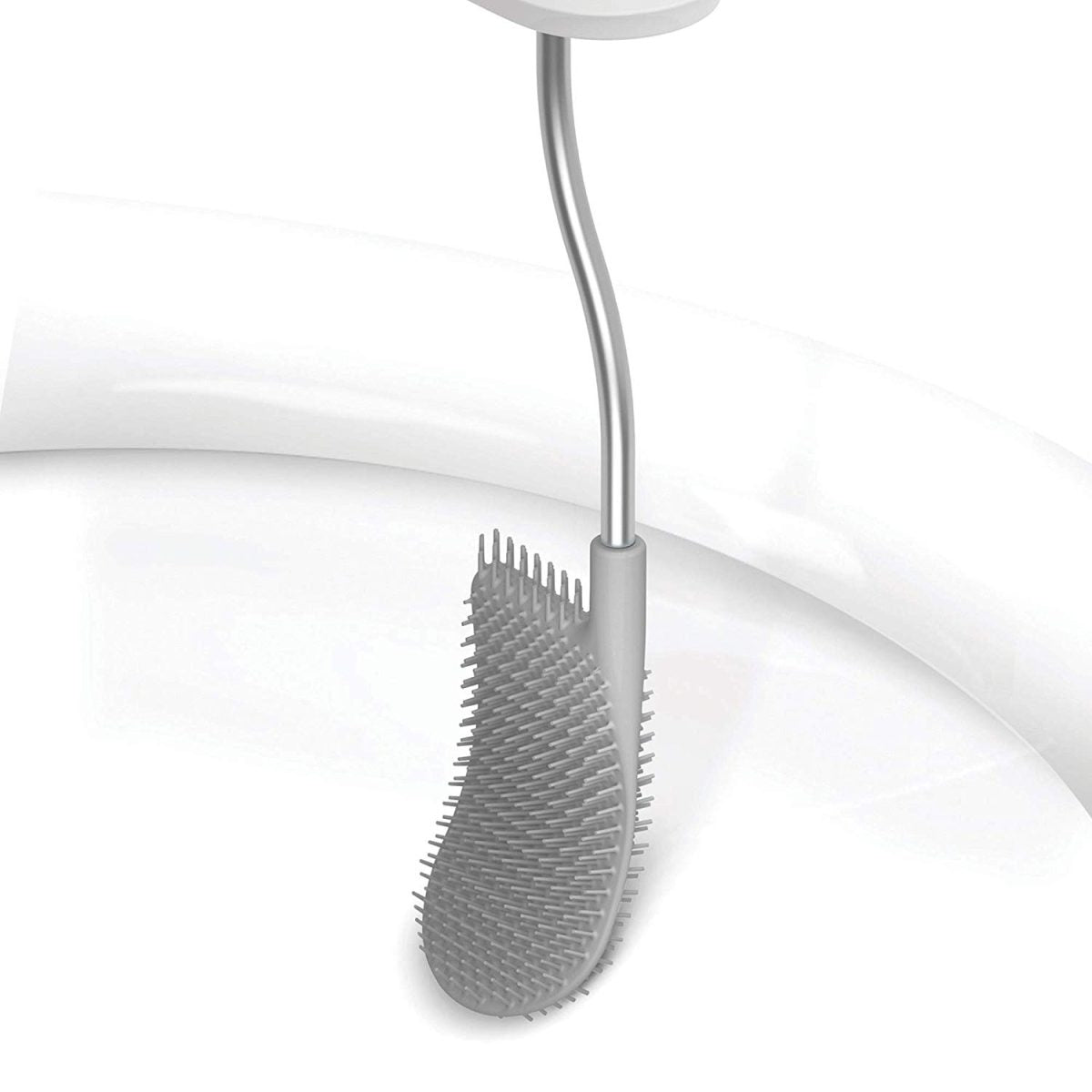 Joseph Joseph EasyStore Butler Toilet Paper Holder Stand and Flex Toilet Brush with Shelf and Drawer, Stainless Steel