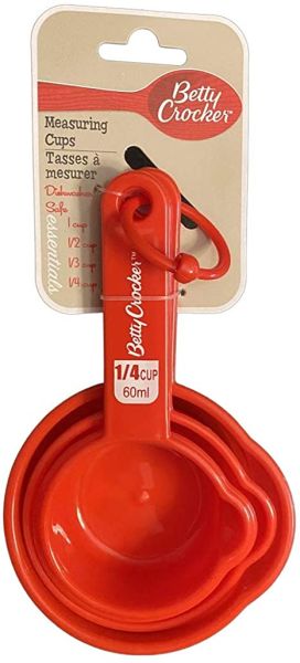 Betty Crocker Measuring Cup Set Of 4 Pieces 59/79/118/237ML