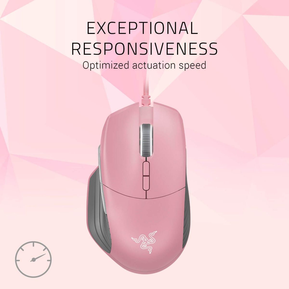 Razer Basilisk Gaming Mouse - Quartz Pink