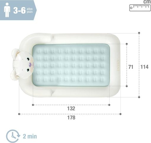Intex 66814NP Kidz Travel Bed W/ Hand Pump 10716825 cm USB