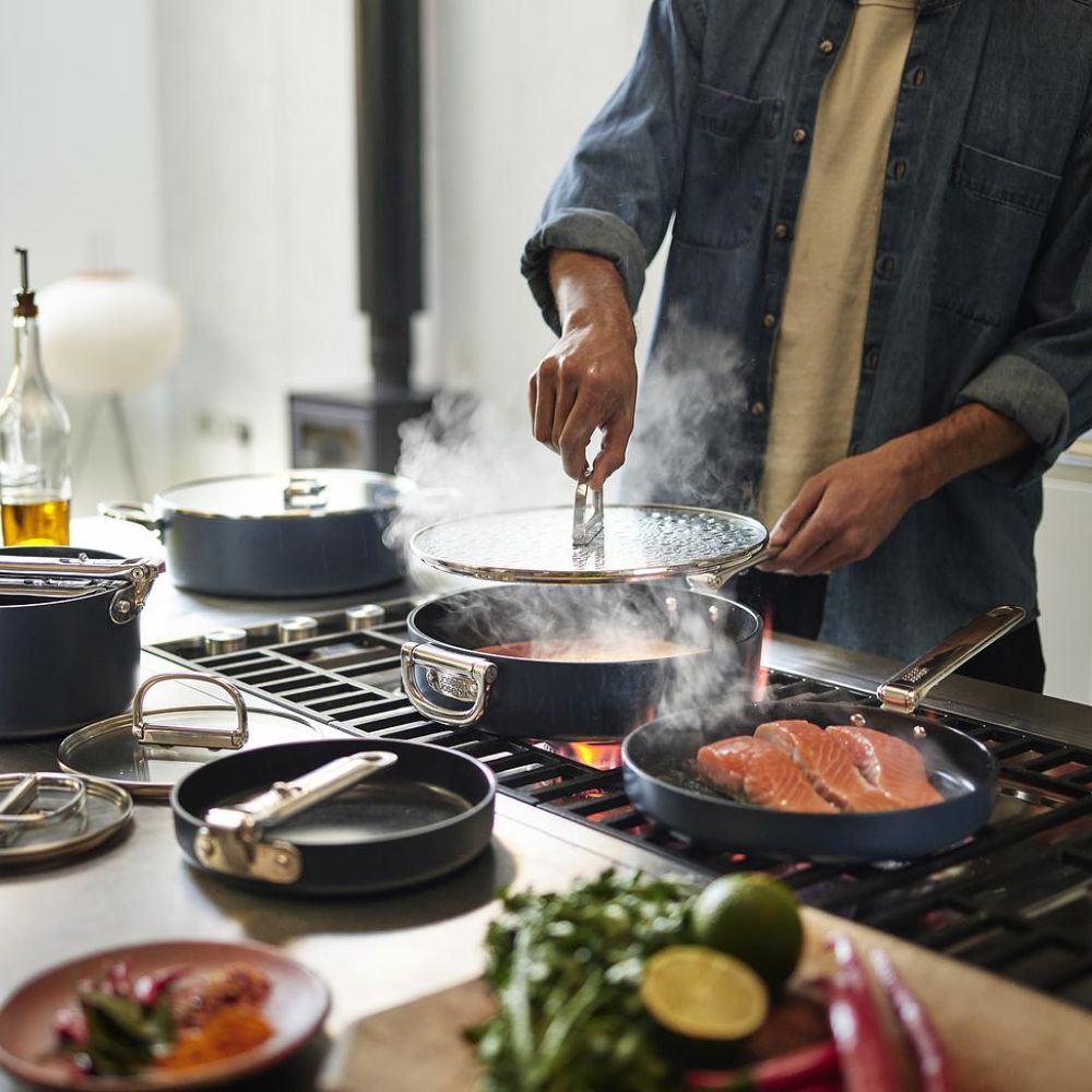 Joseph Joseph Space Folding Handle Ceramic Non-stick 24cm Blue Frying Pan