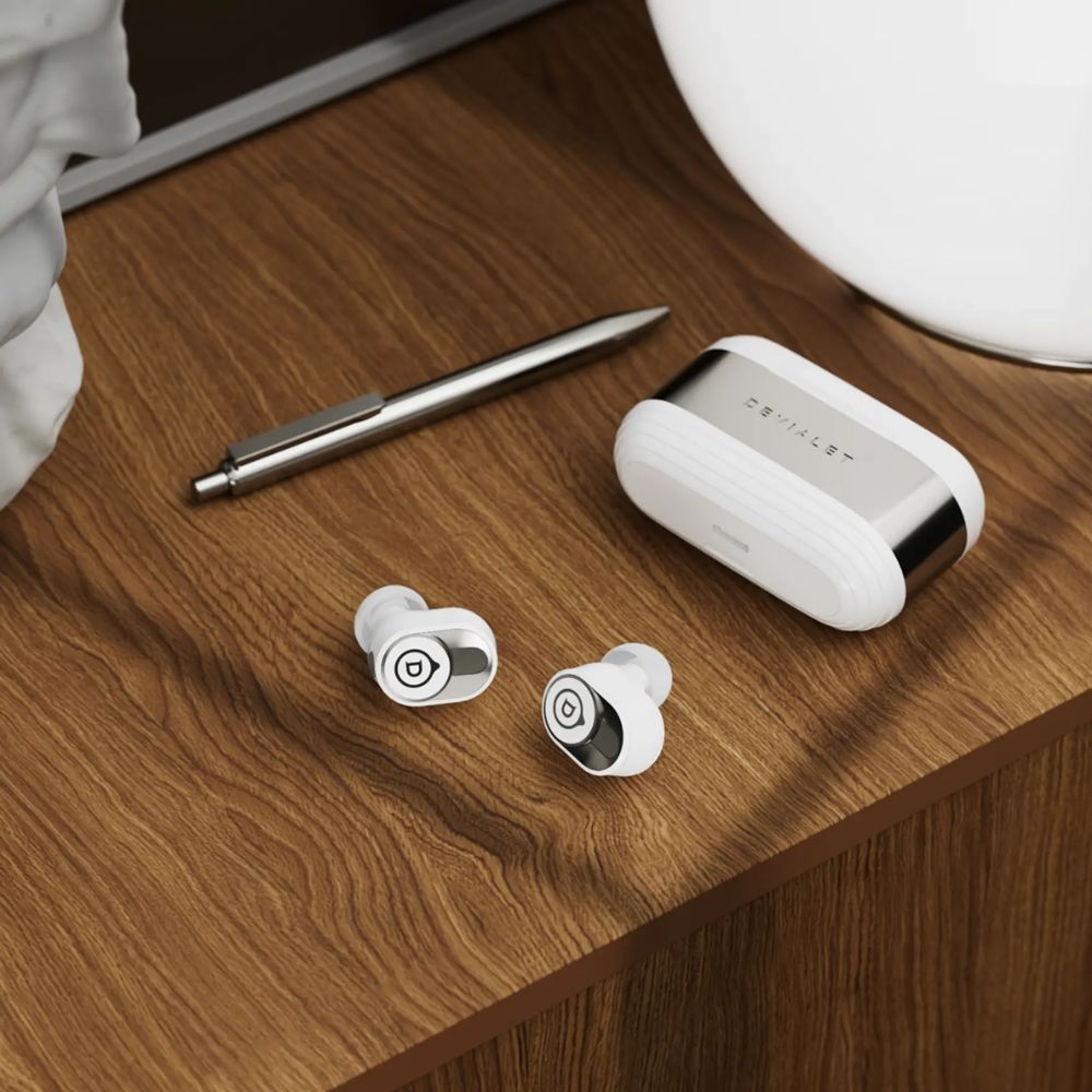 Devialet Gemini II - Wireless Noise Cancelling Earbuds - White