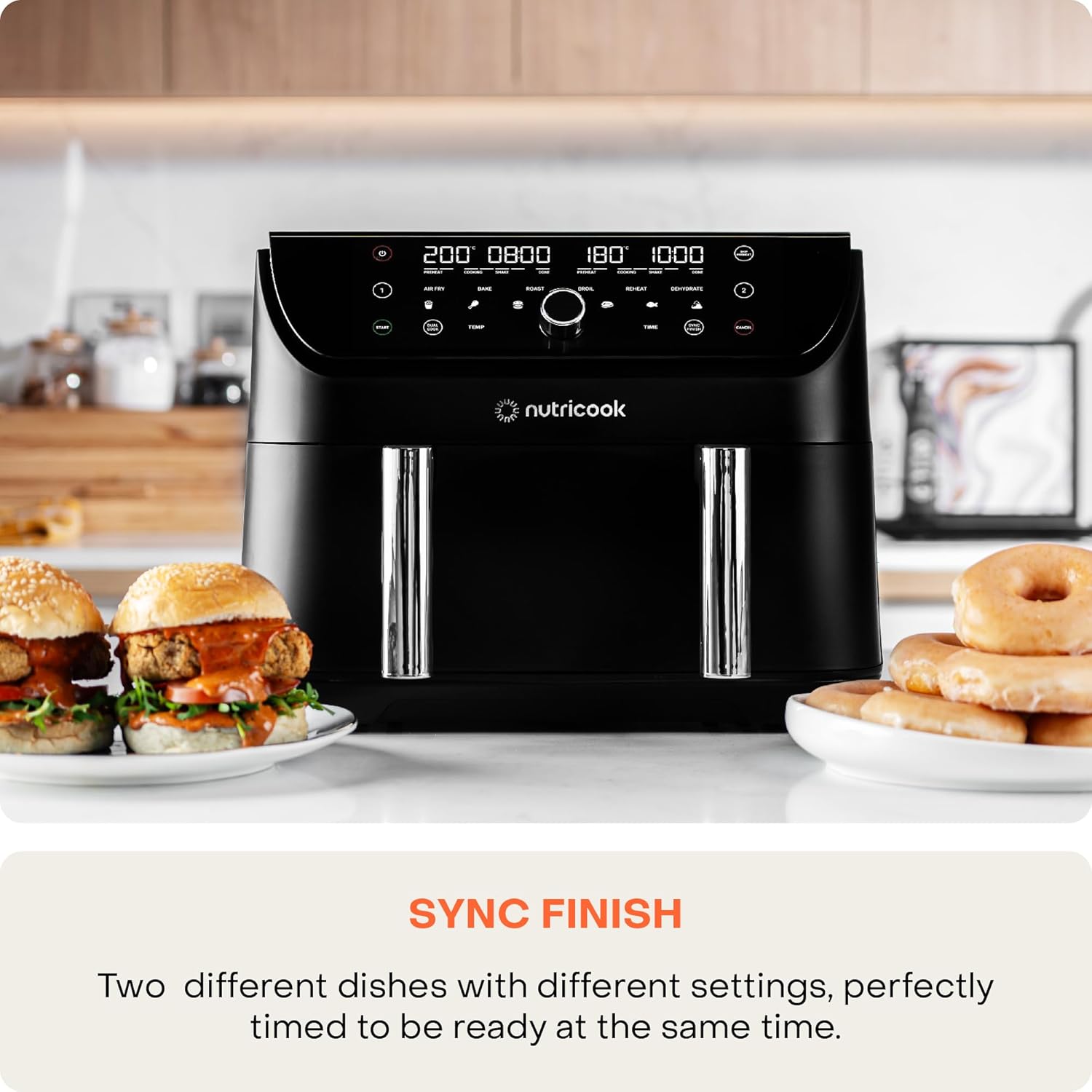 Nutricook Air Fryer Duo 2 FlexzoneNC-AFD285 8.5L (8 people)