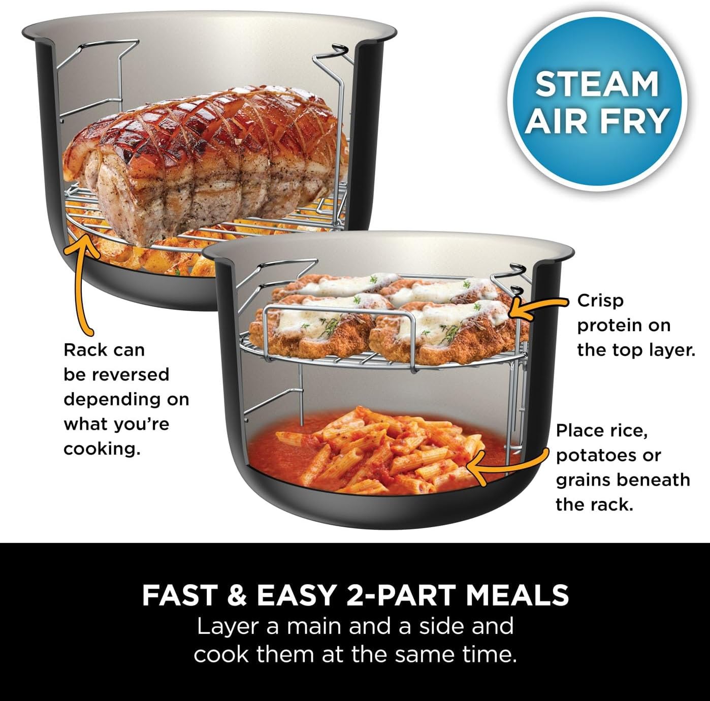 Ninja 11-in-1 SmartLid Multi-Cooker 1460W 6 Litres