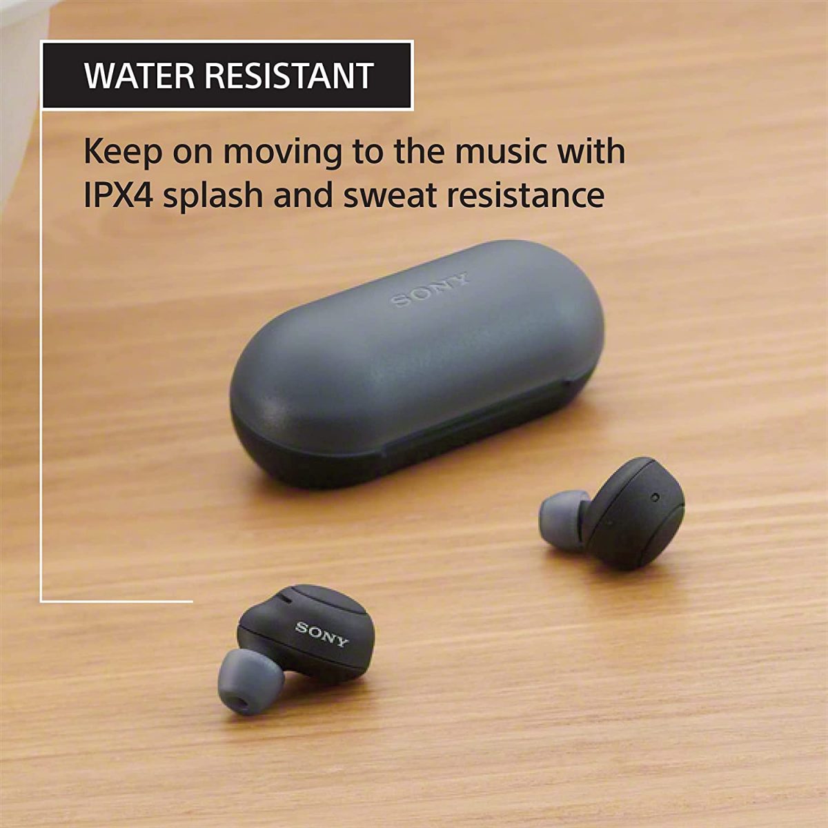 Sony WF-C500 Truly Wireless In-Ear Bluetooth Earbud Headphones with Mic and IPX4 water resistance, Black