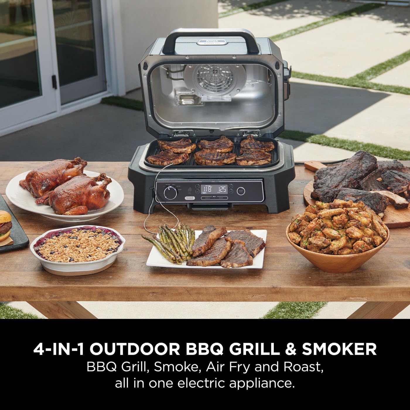Ninja Woodfire Pro XL Electric BBQ Grill & Smoker