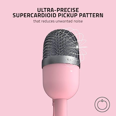Razer Seiren Mini-Ultra Compact Condenser Microphone-Frml Packing Pink