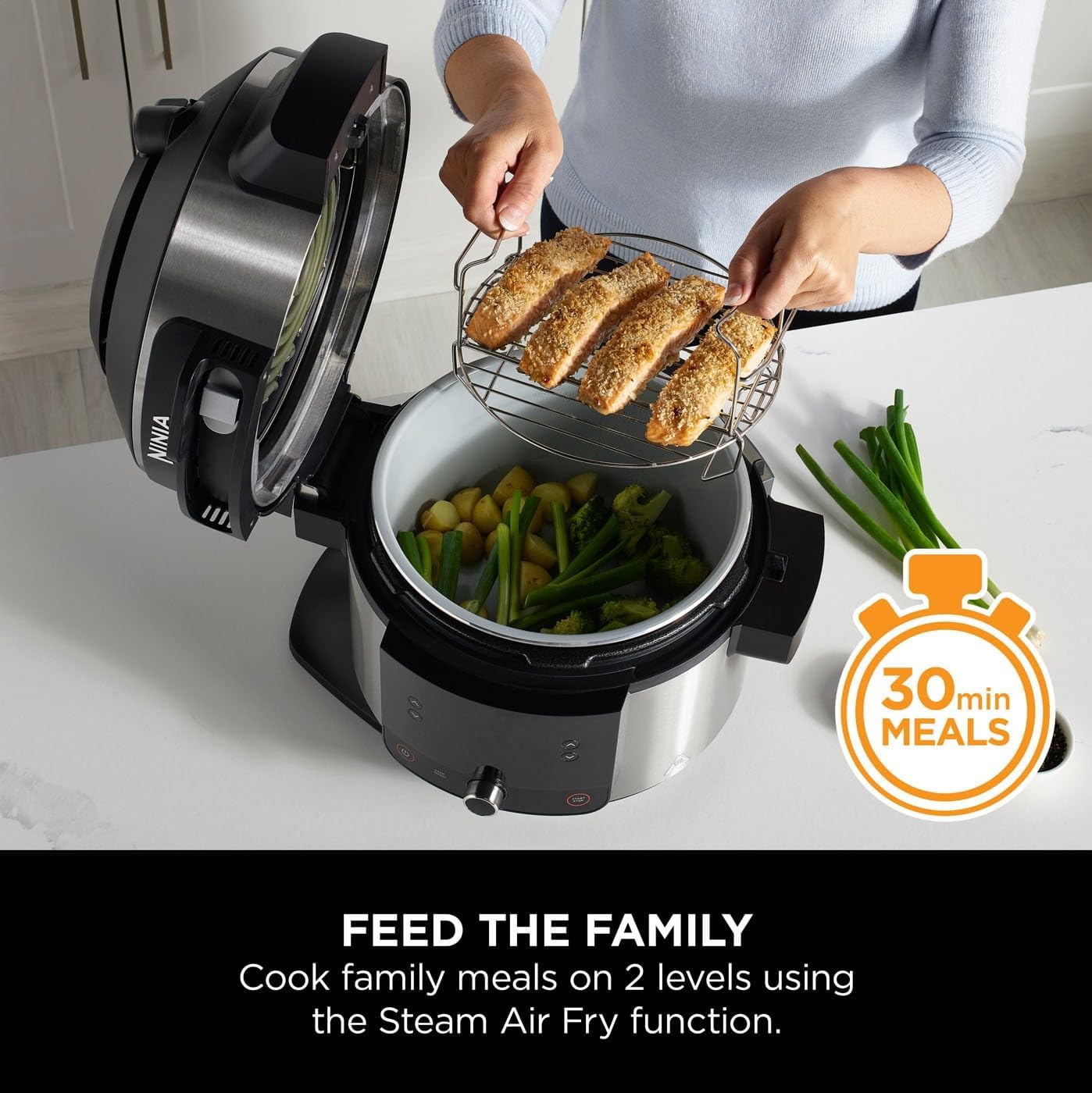 Ninja 11-in-1 SmartLid Multi-Cooker 1460W 6 Litres