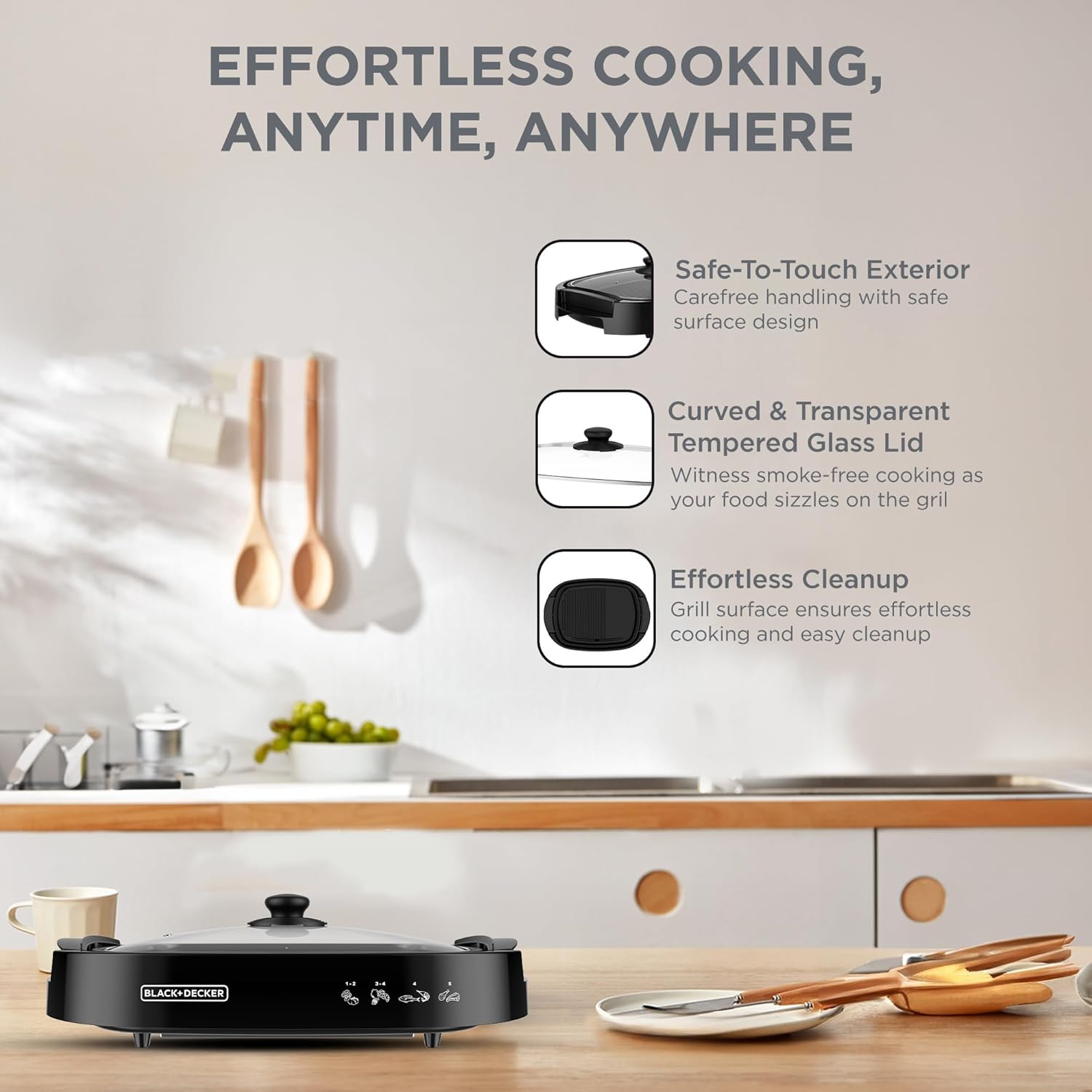 Black & Decker Electric Health Grill, 1500W