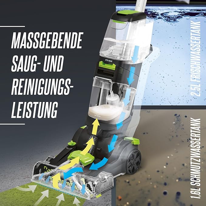 Heinrich's Carpet Cleaner, 2-in-1 Carpet and Upholstery Cleaner 800W HTR 8848