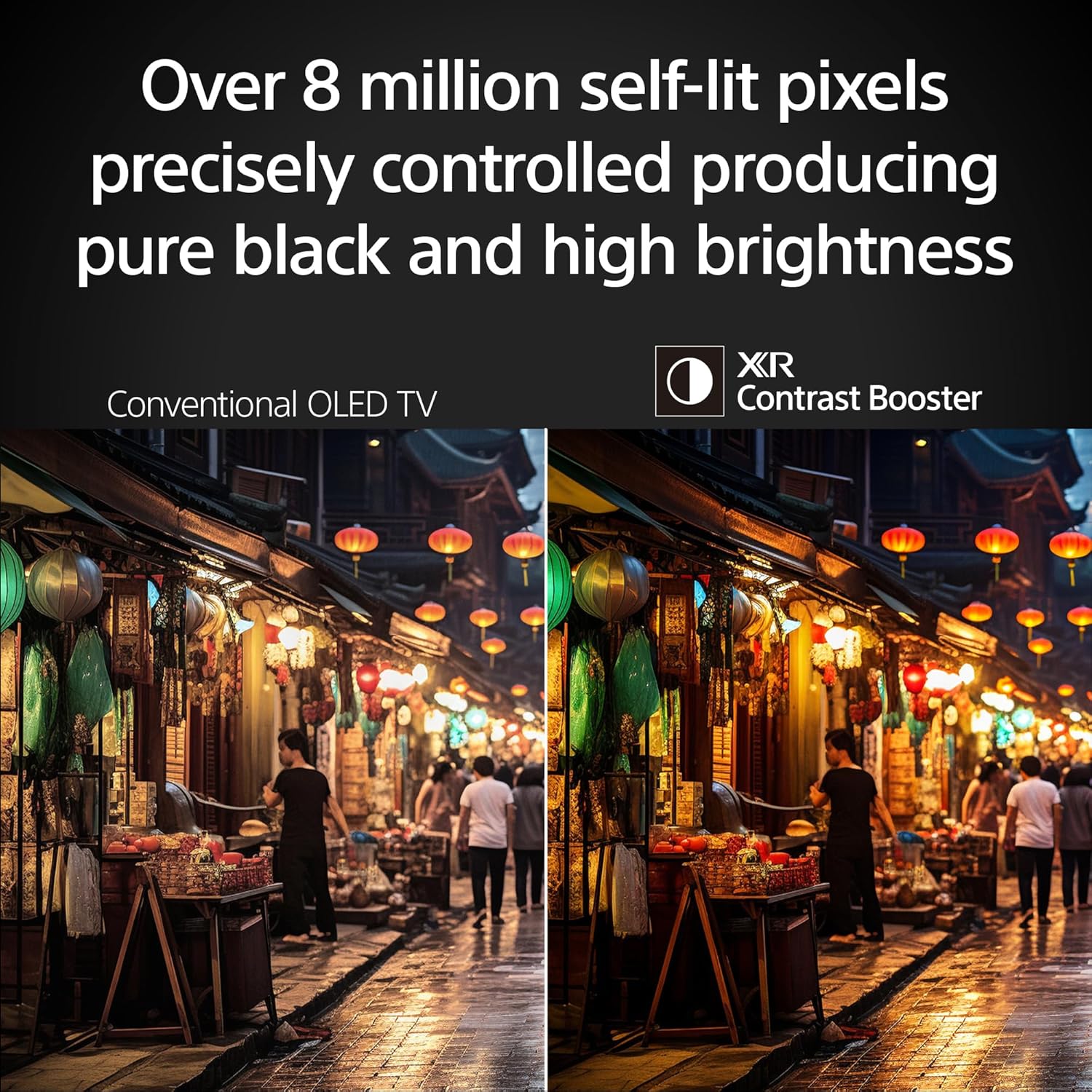 Sony 55 Inch OLED 4K Ultra HD TV BRAVIA 8 Smart Google TV with XR Processor, Rich Deep Colors, Perfect for PS5, Dolby Vision HDR, Blur-Free Motion (K-55XR80)