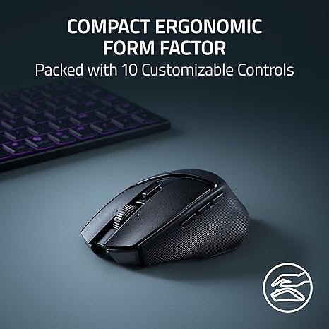 Razer Basilisk Mobile Portable Ergonomic Wireless Gaming Mouse