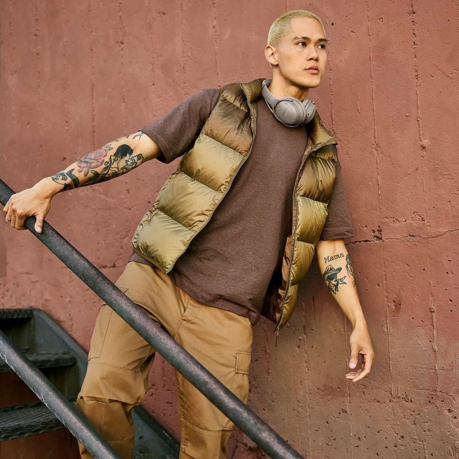 Bose QuietComfort Wireless Over-Ear Active Noise Canceling Headphones - Sandstone