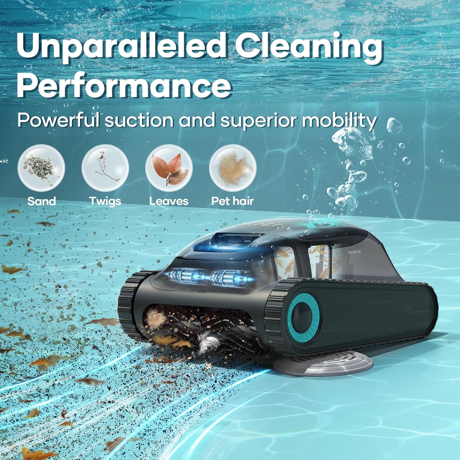Aiper Scuba S1 Robotic Pool Cleaner for Inground Pools