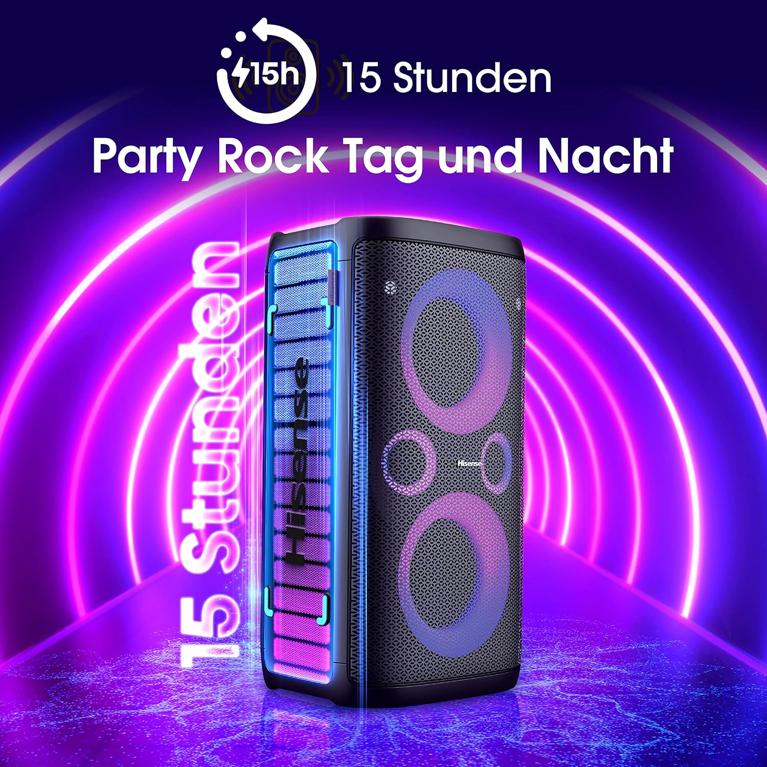 Hisense HP 110 Party Rocker One Plus Portable Party Speaker with Karaoke Mode