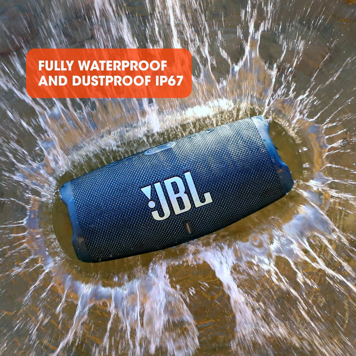 JBL Charge 5 - Portable Waterproof (IP67) Bluetooth Speaker - Black