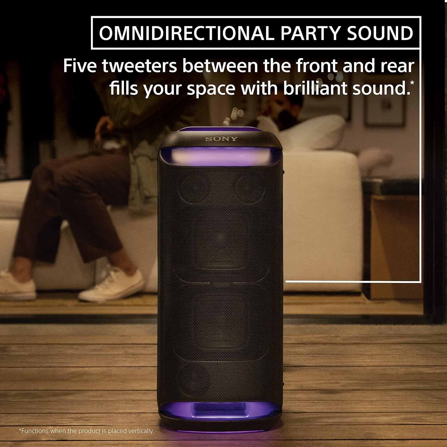Sony SRS-XV800 X-Series Wireless Portable Bluetooth Karaoke Party Speaker(Black)