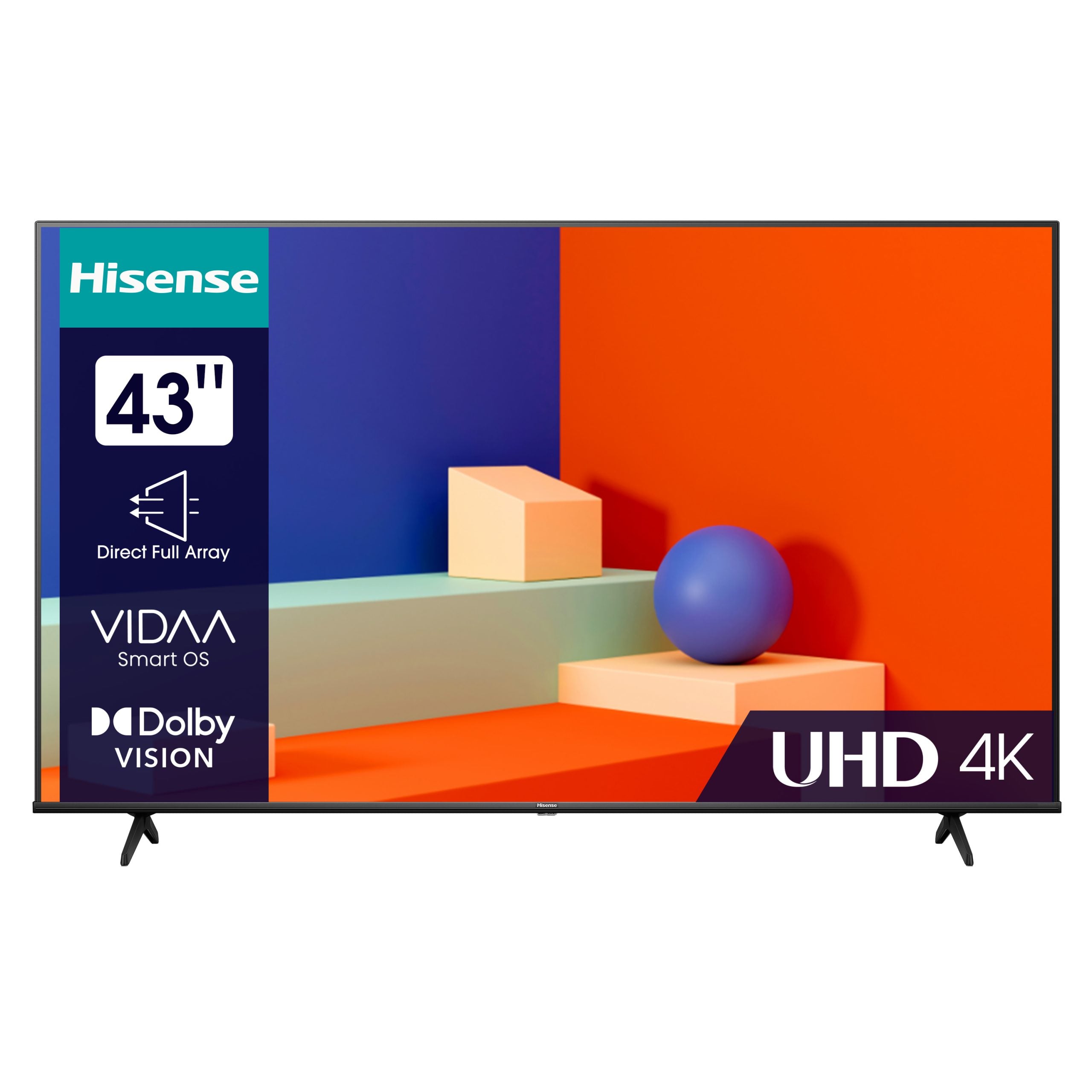 Hisense 43A62KS 4K Ultra HD Vidaa Smart TV 43"