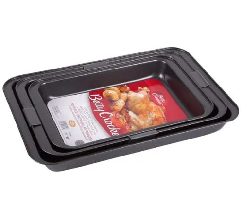 Betty Crocker – 3p Rect. Roaster set S-37 M-42 L-47cm