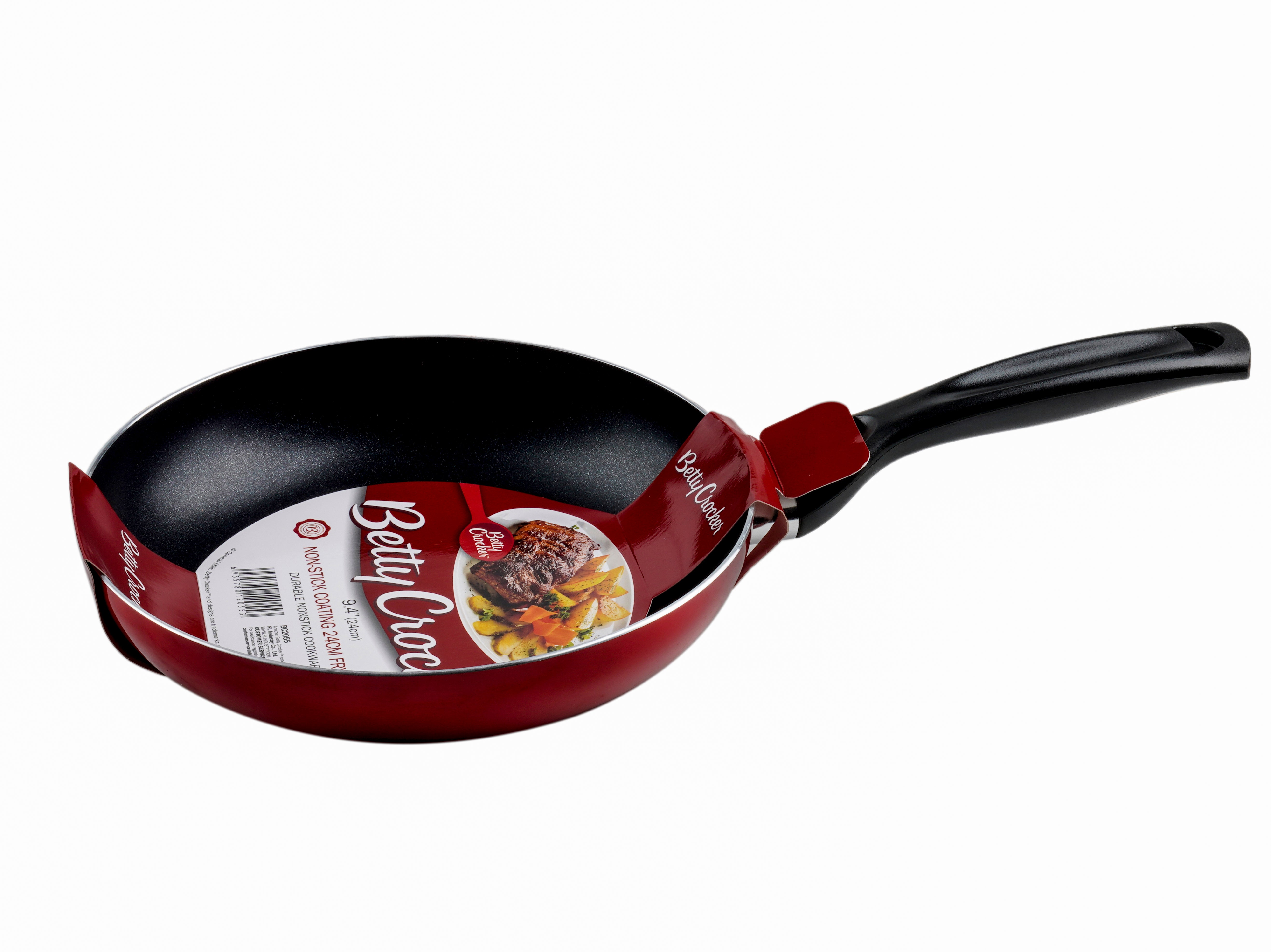 Betty Crocker Non-Stick Frying Pan With Bakelite Handle, Sipral Bottom For Perfect Heat Distribution