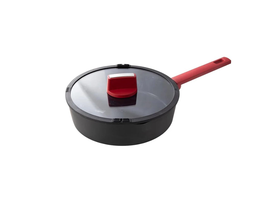 Betty Crocker Forged Aluminum Deep Fry Pan (26x7CM-Thickness 2.8MM)