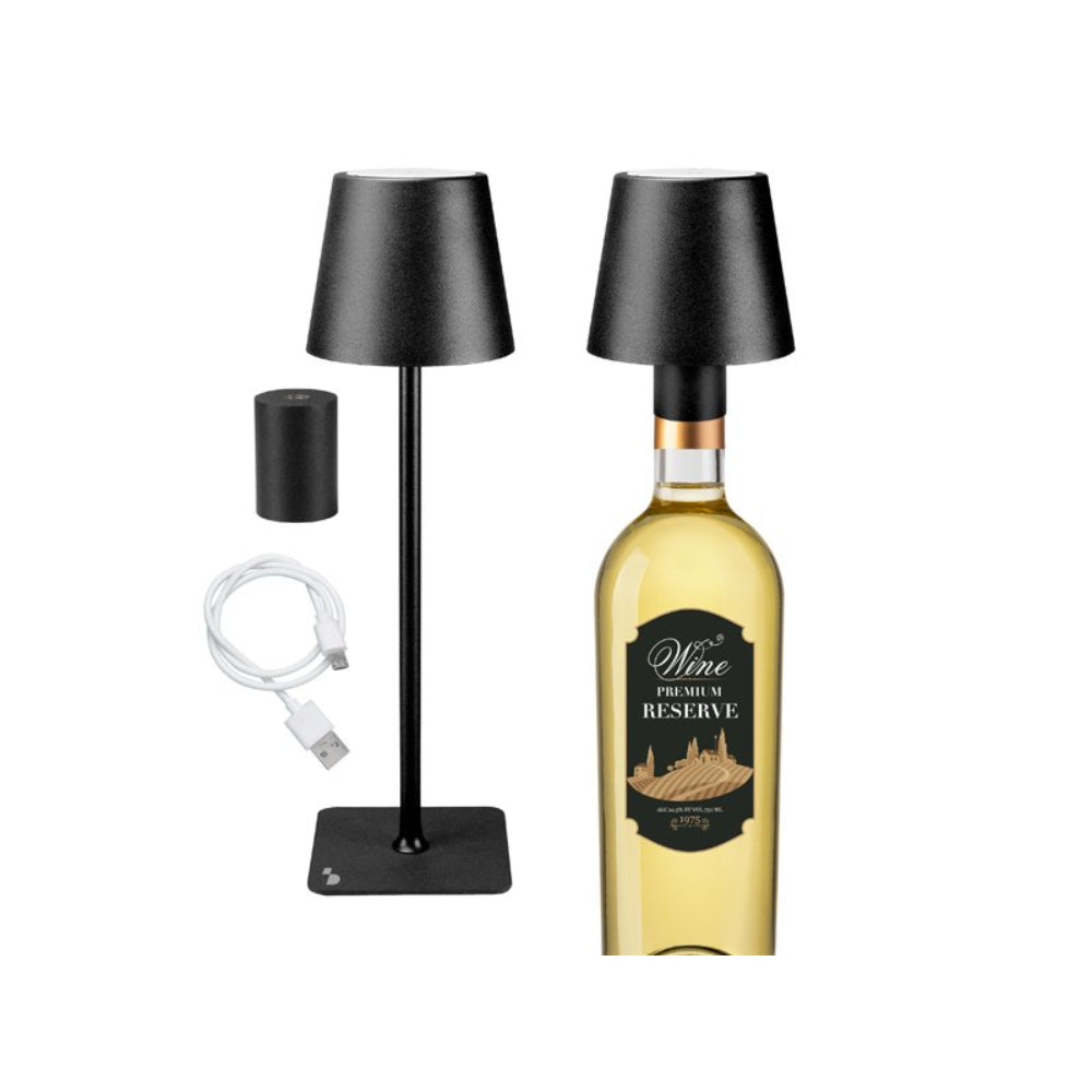 Beper Rechargeable Table Lamp 2 In 1 – Black, BEP-P201UTP111