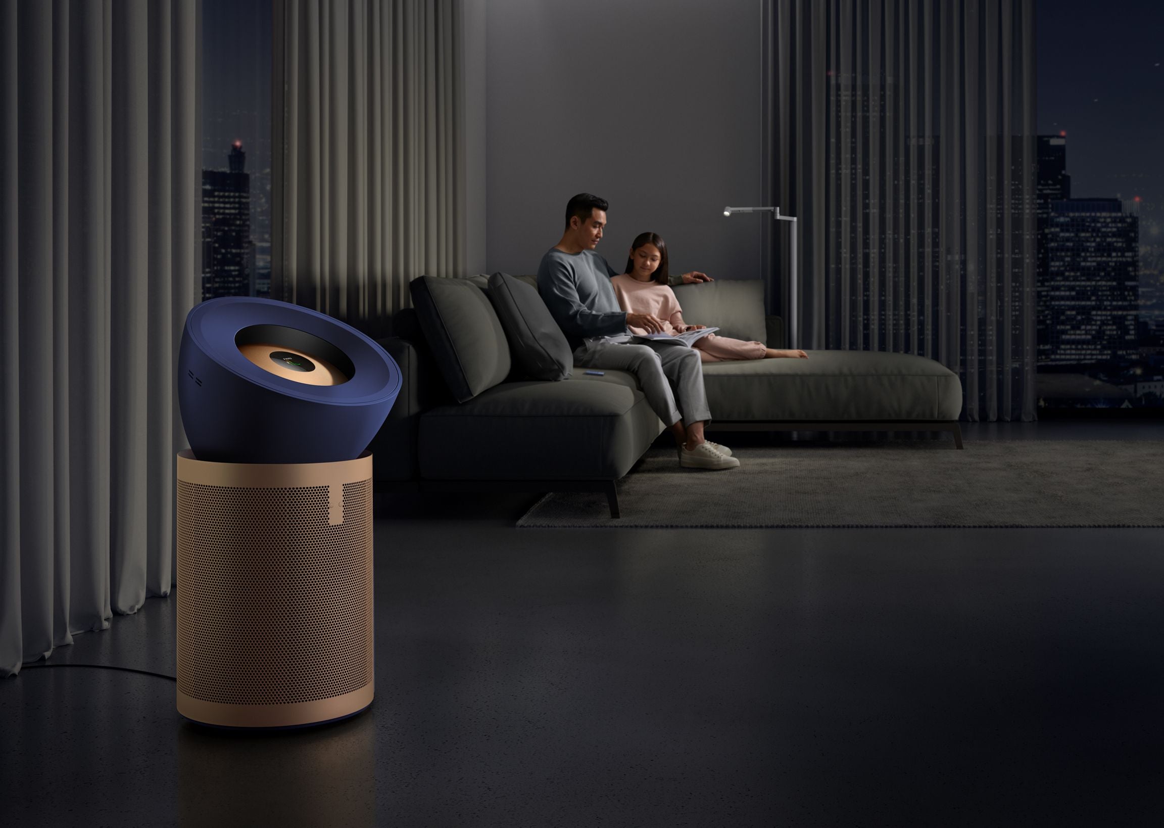 Dyson Purifier Big+Quiet Formaldehyde BP04 (Prussian Blue/Gold)
