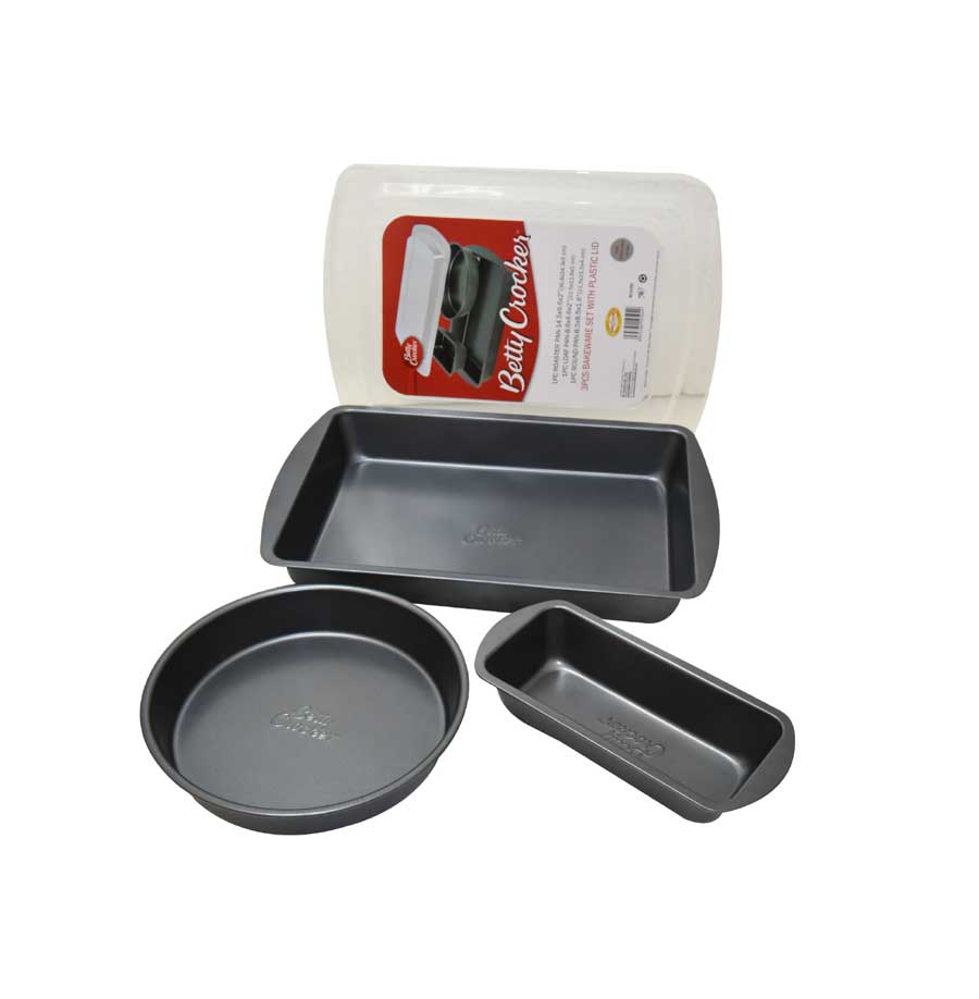Betty Crocker – 3 pieces Bake and lid