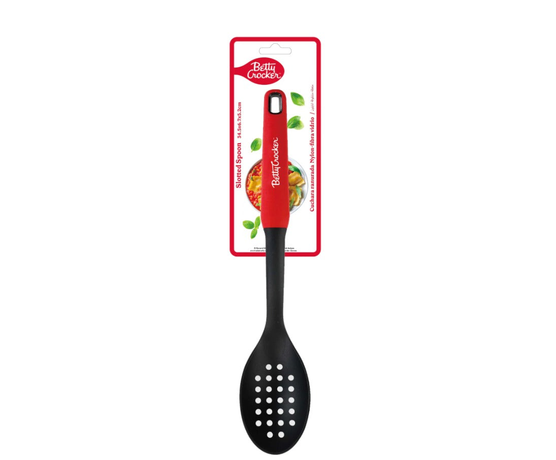 Betty Crocker Kitchen 34.5cm Nylon Slotted Spoon